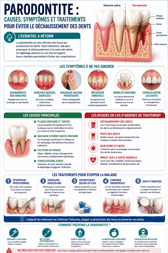 Tout savoir sur la parodontite signes, traitements