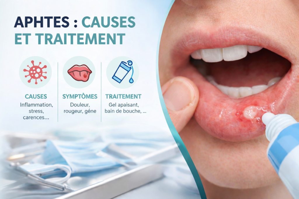 ahptes causes et traitement de l'ulcère bucal