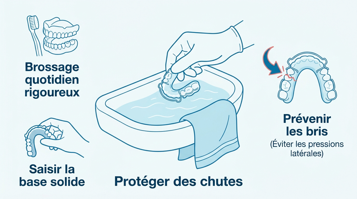 Nettoyage d'un appareil dentaire