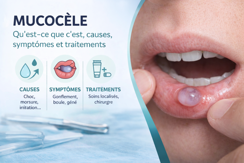 Le Mucocèle est un kyste salivaire, pathologie buccale grave